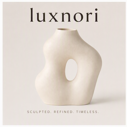 Luxnori® Sculpted Ceramic Vase™