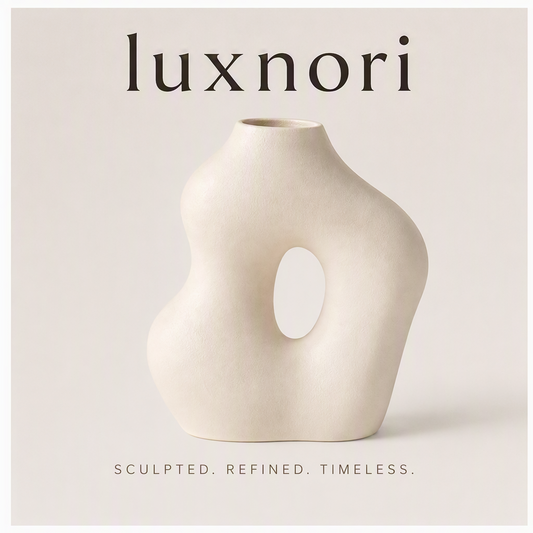 Luxnori® Sculpted Ceramic Vase™