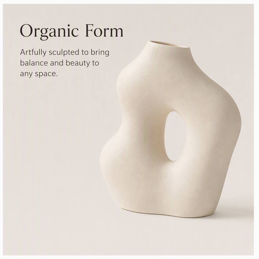 Luxnori® Sculpted Ceramic Vase™