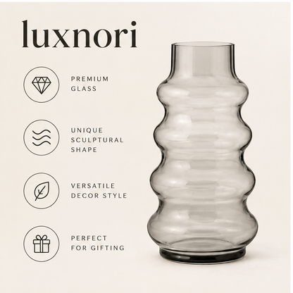 Luxnori® RippleWave Glass Vase