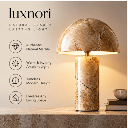 Luxnori® Natural Marble Table Lamp