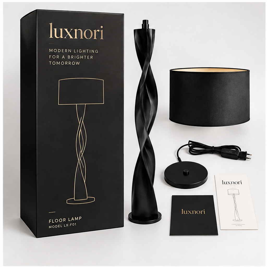 Luxnori® Sculptural Twist Floor Lamp
