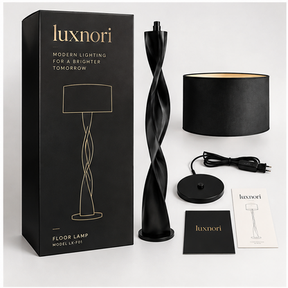 Luxnori® Sculptural Twist Floor Lamp