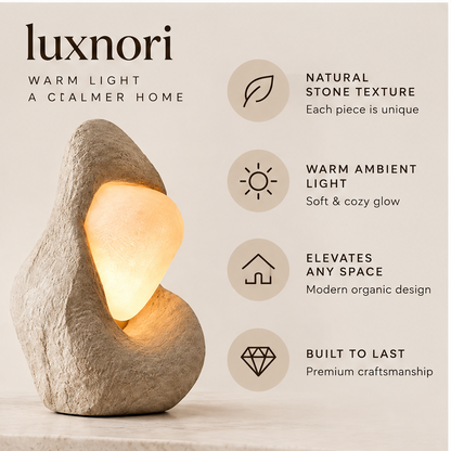 Luxnori® Sculptural Stone Lamp™