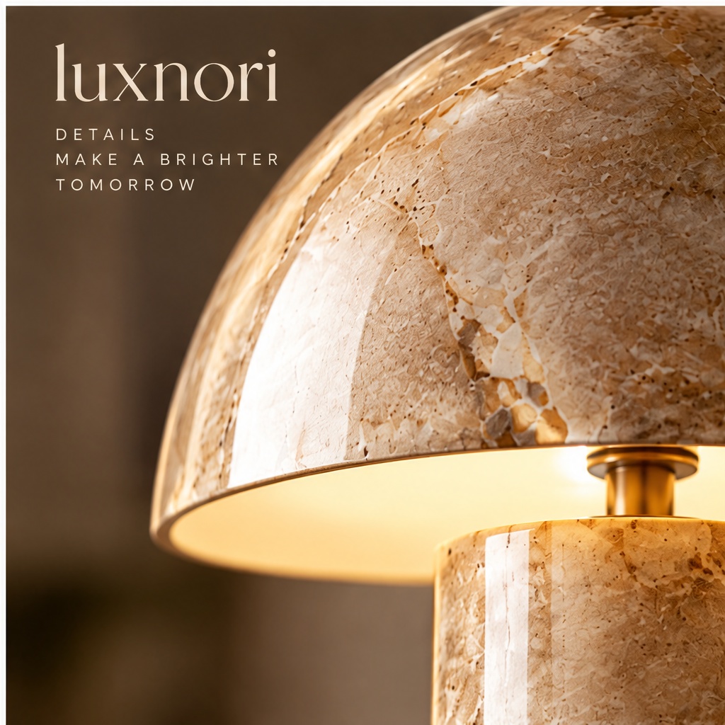 Luxnori® Natural Marble Table Lamp